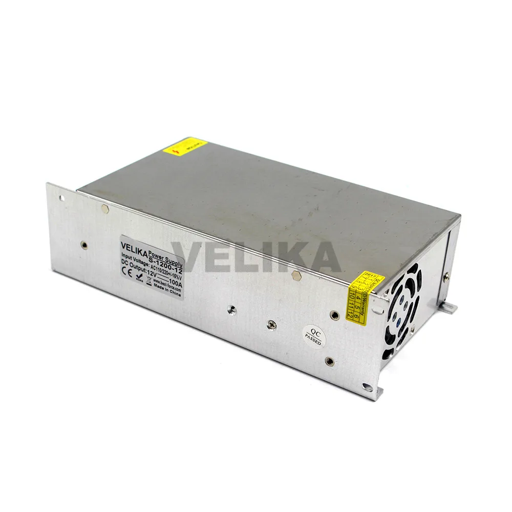 Драйвер адаптера питания DC12V 100A 1200 Вт трансформатор 220 В 110 переменного тока в