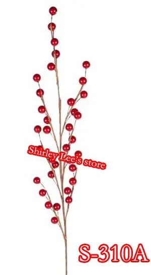 Горячая распродажа! 48 X довольно красная ягода спрей ж/На проволоке(S-310A), рождественские украшения
