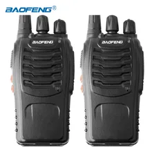2PCS Baofeng BF-888S Walkie Talkie 16CH Radio Station UHF400-470MHZ Portable Ham Radio 5W Flashlight Programmable CB Radio
