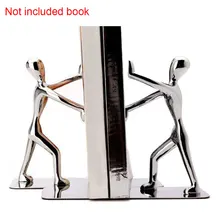 1 пара органайзер, полка для офиса, кунг-фу, новинка, для дома, Серебряное украшение стола, школьные принадлежности, хранение документов, подарок, металлическая подставка для книг