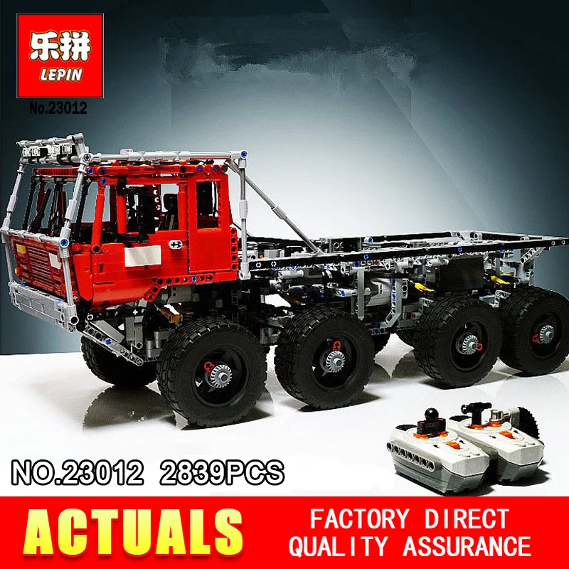 

LEPIN 23012 technic series 2839pcs vehicles car Model toy 813 Building blocks Bricks Equipped with 5 motors and 1 charging box