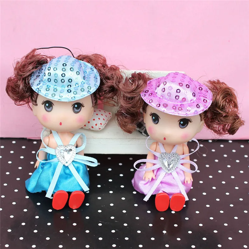 Elegant Mini Plush Dolls Key Chain Cute Fashion Kids Plush Dolls