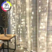 Coversage сказочная гирлянда светильник 3x 3M 3x2 м 4.5x 3M 2x2 м Рождественский декоративный светодиодный светильник на Рождество, вечерние, для сада, Свадебный светильник s