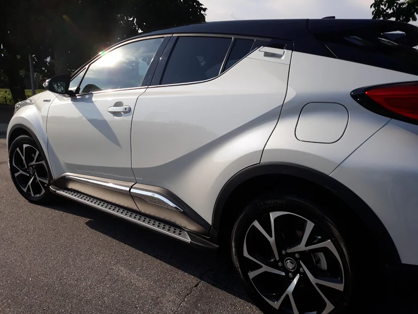 Новое поступление для toyota CHR C-HR- ходовая панель боковой шаг бар педали, отличный алюминиевый сплав+ ABS. в Азию