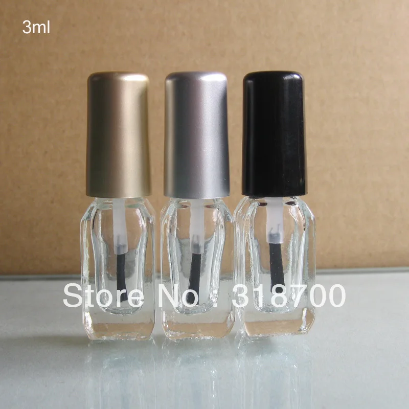 20 шт./Партия 15 мл стеклянные бутылочки для лака, прозрачная эмалированная стеклянная бутылка для ногтей