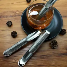 Нержавеющая сталь Чай заварки трубы дизайн Чай фильтр круче многоразовые Чай мешок сетка, фильтр грубой очистки, Чай фильтр для отрывными листами травы Чай посуда