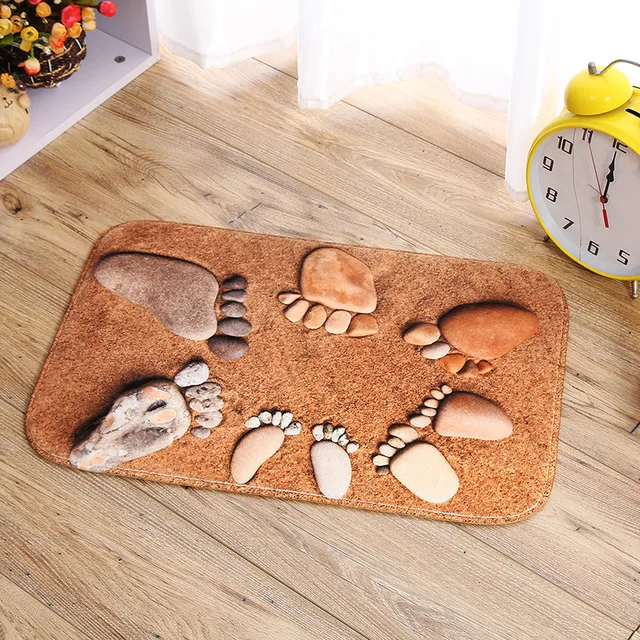Cartoon Fashion Cute Novelty Realistic Footprint Non Slip Warm Cartoon Fashion Cute Novelty Realistic Footprint Non Slip Warm Feet Cotton Absorbent Children Bath
