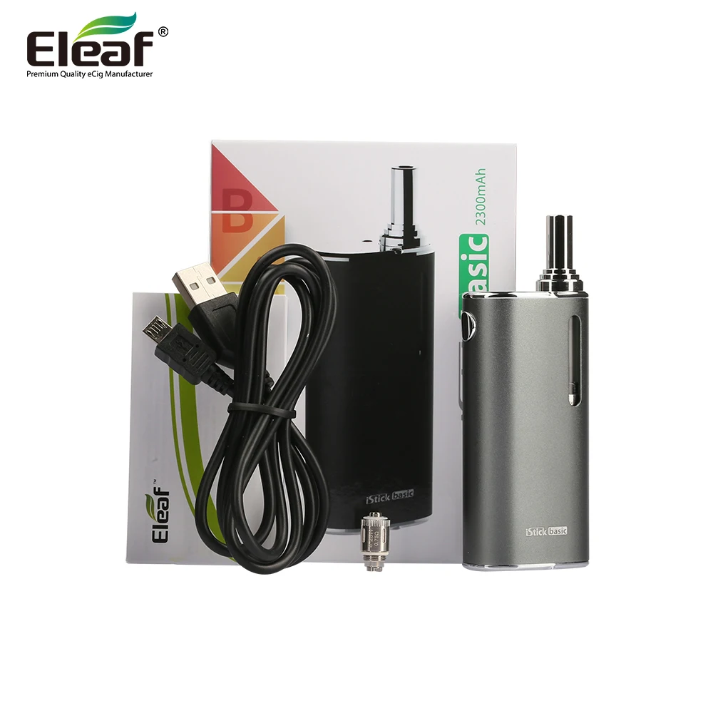 Вейпинг Вейп Электронная сигарета комплект Eleaf Basic iStick Basic 2300mah батарея с 2.0мл атомайзером GS AIR 2 Набор электронных сигарет Eleaf