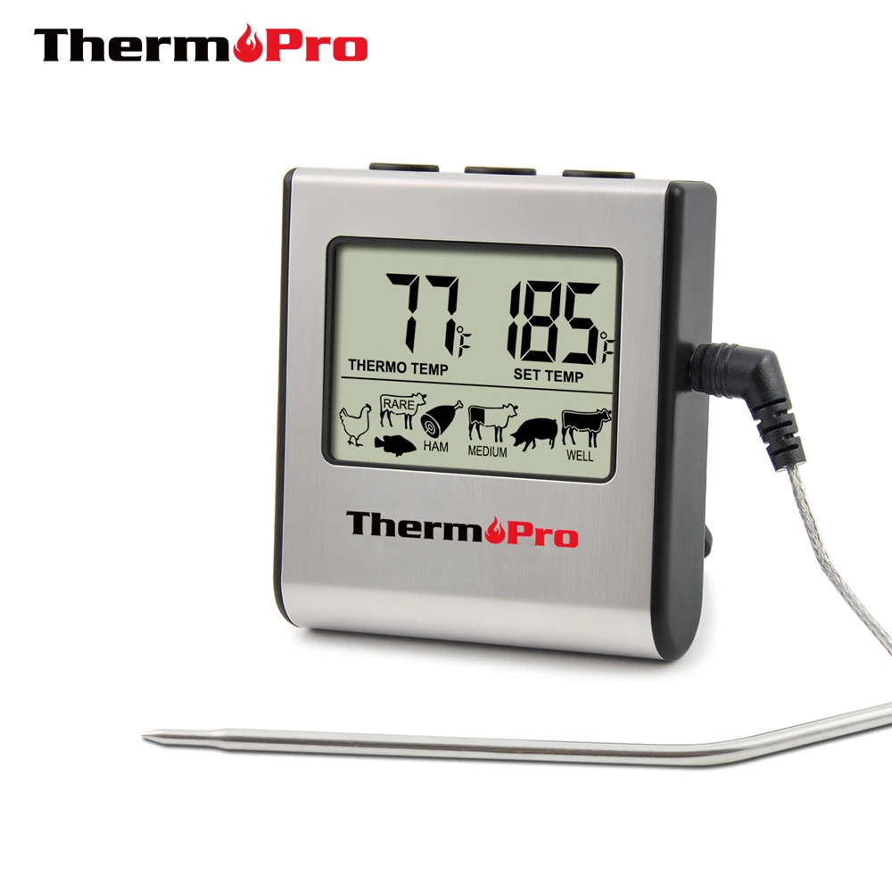Оригинальный Thermopro TP 16 цифровой Кухня Пособия по кулинарии мяса барбекю