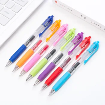 

48 pcs/Lot Multi color gel pen 0.5mm Quick-dry roller nib ink pens Kids gift Office School supplies Canetas escolar FB427