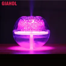 

GIAHOL 500ml USB Crystal Night Light Humidifier with Colorful LED Lights Super Mute Aroma Atomizer Diffuser for home Best Gift