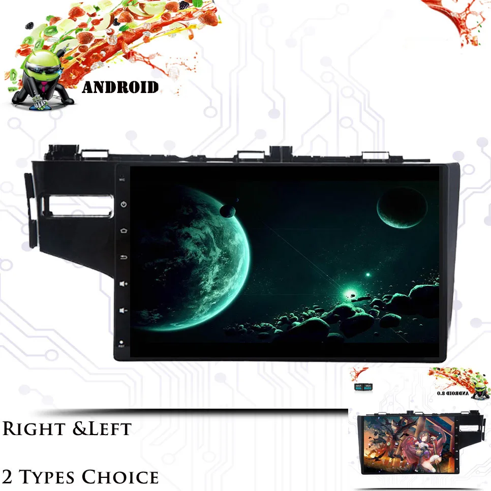 Perfect Android 9.0 car dvd for Honda Jazz Fit 2014 2015 2016 2017 2018 radio navigation 4+64G octa core stereo gps media player System 4
