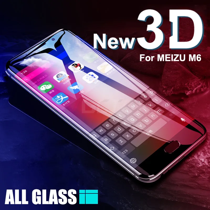 3D полное покрытие из закаленного стекла для Meizu M5 M6 Note Pro 7 Plus Pro 6 6S Защитная пленка для экрана для Meizu M6 M5 M5C M5S MX6 стекло