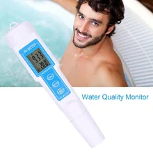 Переносной ЖК-цифровой рН-метр 0-14PH ручка напряжение температура тестер для Аквариума Бассейн контроль качества воды Гидропоника