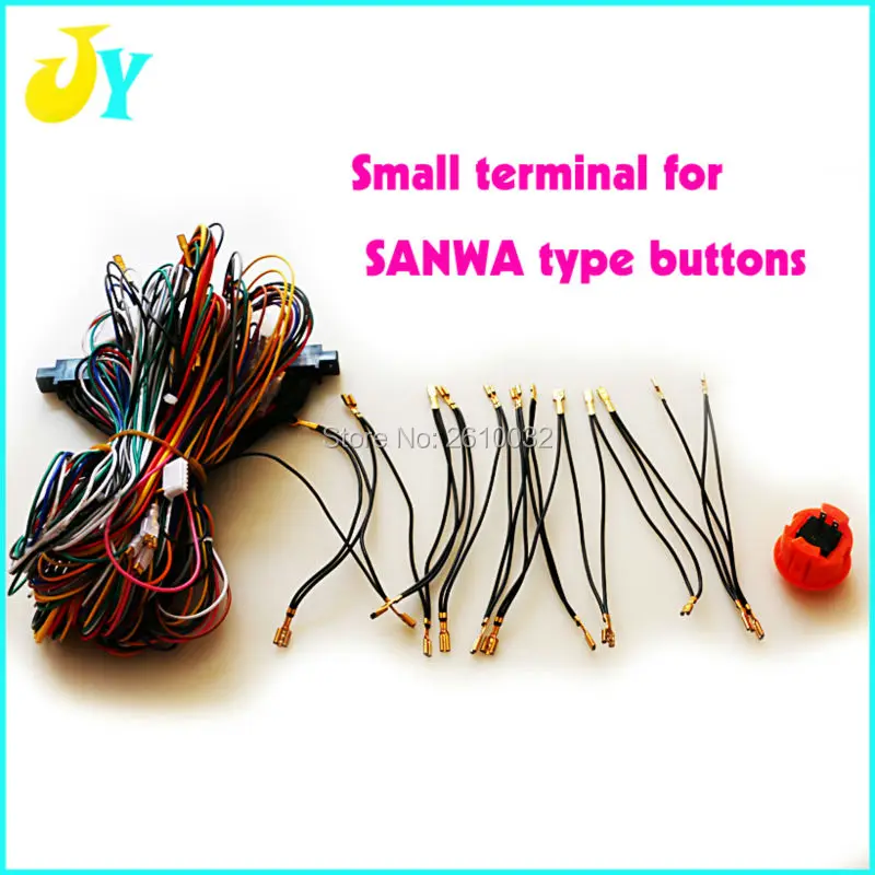 Проводка JAMMA жгут 28 pin с 5,6 кнопками провода для 2 игроков аркадная игра/Аксессуары для шкафа 6 кнопочные провода