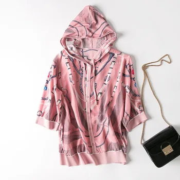 

New women s clothing belt chain printed silk cap is prevented bask in clothes
