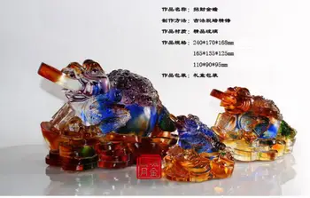 

Glass Decoration Town House Feng Shui Business Creative Gifts Home Decoration
