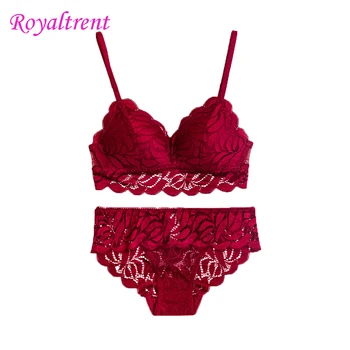 

No Steel Ring Lace Underwear Set Thin Section Printed Underwear Comfortable Elegant Sexy