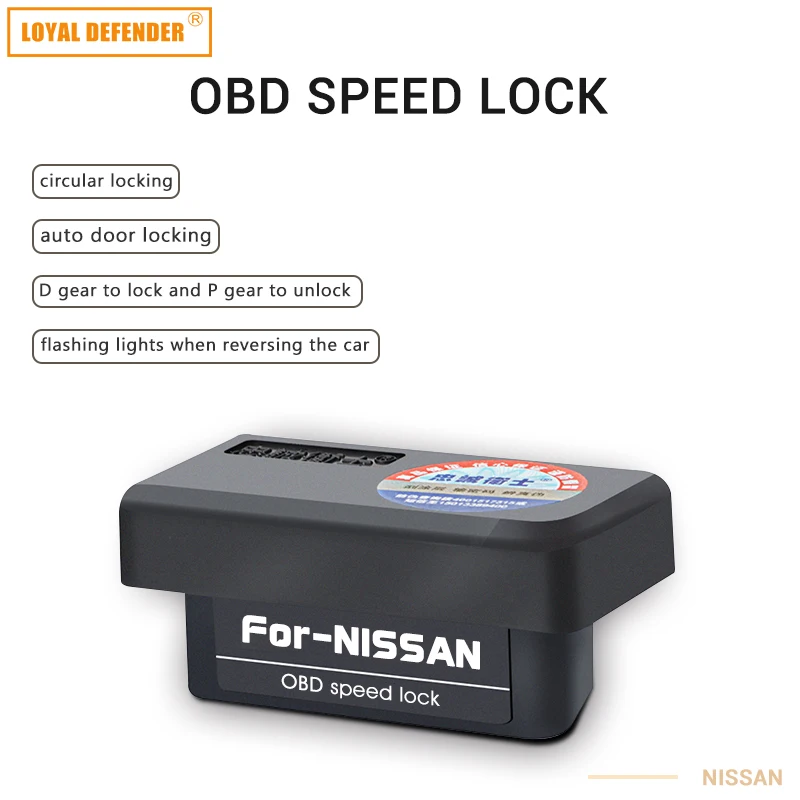 Car Auto OBD Plug And Play Speed Lock & Unlock Device 4 Door For Nissan