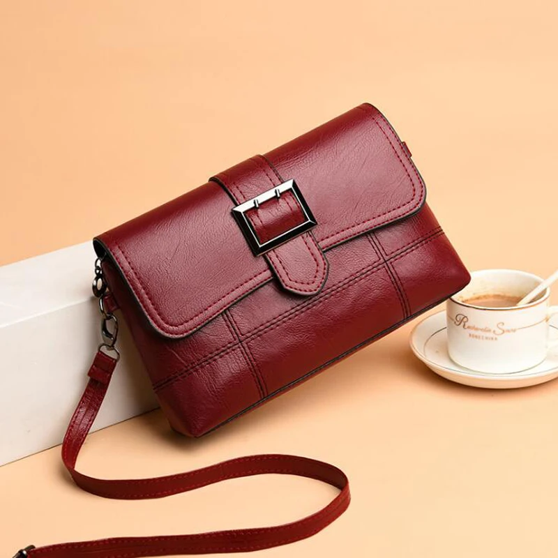 REPRCLA Brand Designer Women Shoulder Bag Fashion Handbag and Purse PU Leather Crossbody Bags for Women 2019 New Black&Red REPRCLA Brand Designer Women Shoulder Bag Fashion Handbag and Purse PU Leather Crossbody Bags for Women 2019 New Black&Red