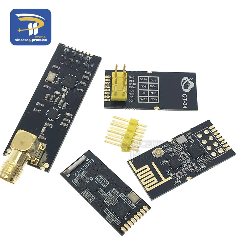 SMD GT-24 1 Набор 2,4G 1100 метров дальние расстояния NRF24L01+ PA+ LNA беспроводной приемопередатчик коммуникационные модули с антенной