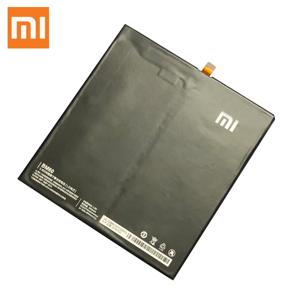 

Original Xiaomi BM60 High Capacity Tablet Battery BM60 For Xiaomi Pad 1 Mipad 1 A0101 6520mAh Xiao Mi Tablet Replacement Battery