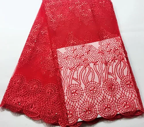 

French Net Lace Fabric 2019 Latest African Lace Fabric With Embroidery Mesh Tulle Lace Fabric High quality Nigerian Lace NLM029