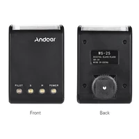 Andoer WS-25 Mini Digital Slave On-Camera Flash Speedlite Flash Photography Universal Hot Shoe GN18 for Canon Nikon Pentax Sony 2