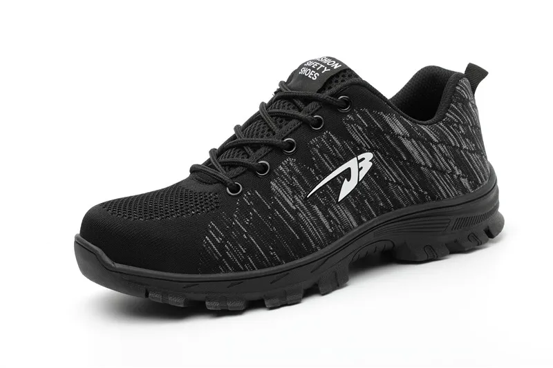 ROXDIA/брендовые рабочие и защитные ботинки со стальным носком для женщин и мужчин, стальная подошва средней высоты, ударопрочная мягкая мужская обувь размера плюс 39-48, RXM106 - Цвет: black no fur