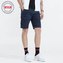 Htlb новые мужские летние камуфляжные мужские шорты Карго военный карман Slim Fit новые модные пляжные шорты мужские большие размеры