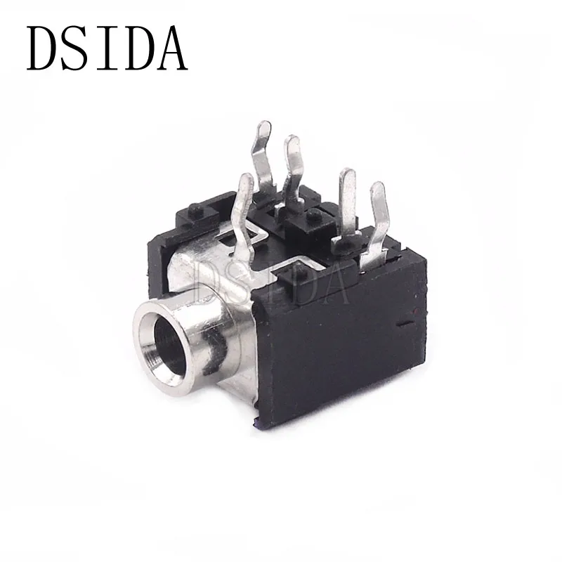 10 шт./лот PJ306 PJ 306 3 5 мм Женский аудиоразъем контактный разъем DIP Stereo для наушников с