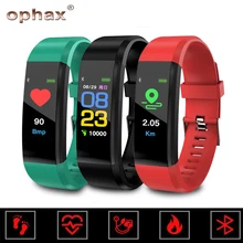 OPHAX Waterproof Smart Fitness Tracker Bracelet Wristband Blood Pressure Heart Rate Monitor Sports Pedometer For Android iOS