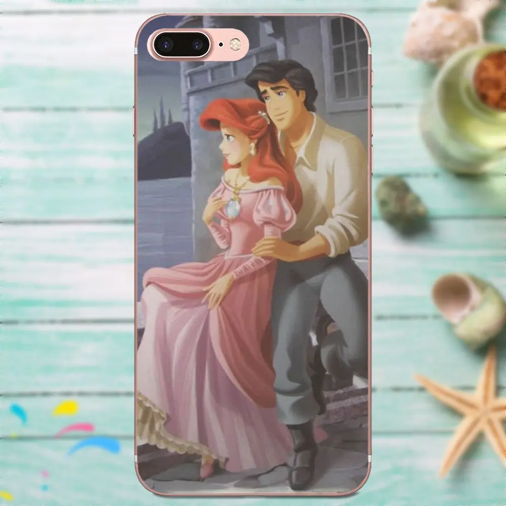 Мягкий с рисунком из ТПУ Ariel и Eric для Galaxy J1 J2 J3 J330 J4 J5 J6 J7 J730 J8 2015 2016 2017 2018 mini