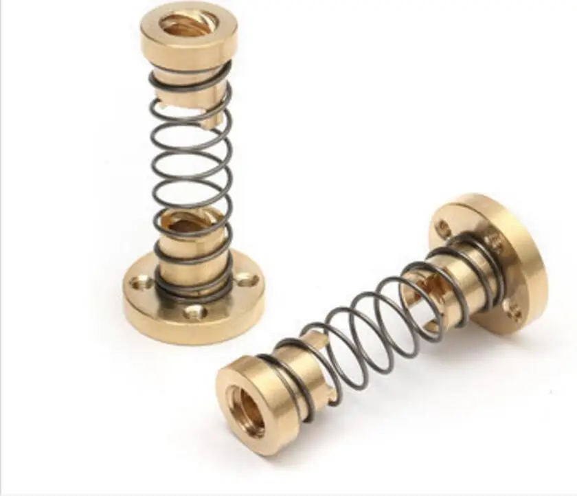 

KuaiJieWei 3D printer Store T8 Anti-Backlash Spring Loaded Nut For 8mm Acme Threaded Rod Lead Screws