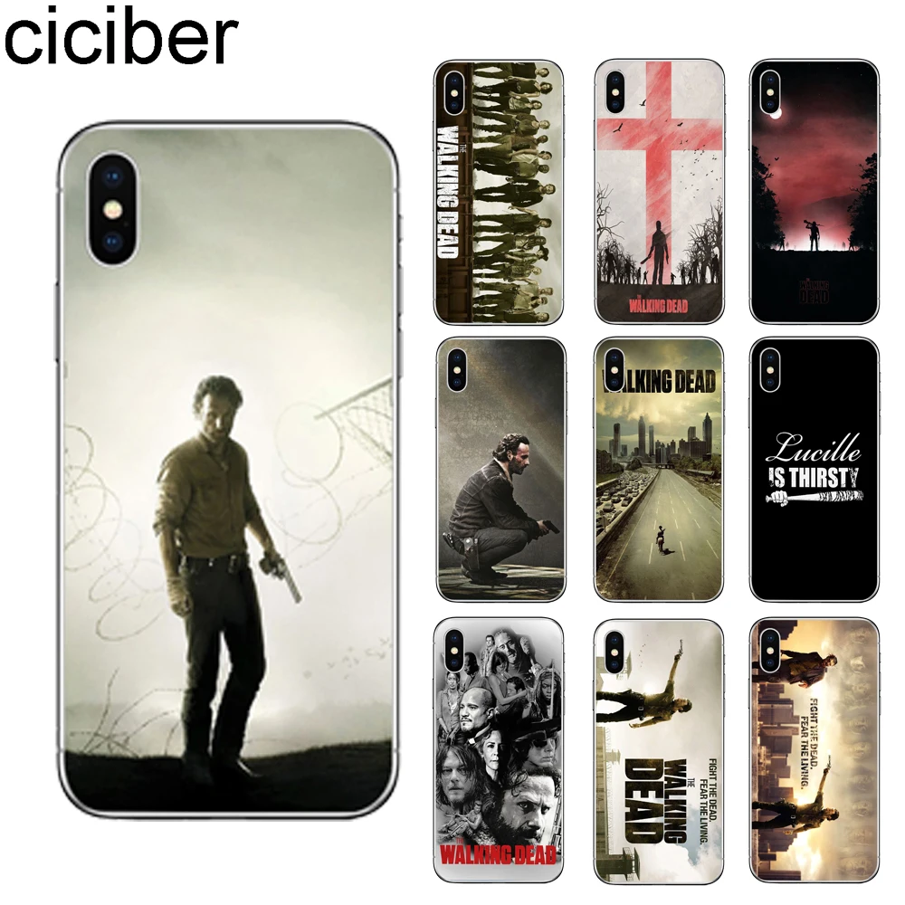 

ciciber The walking dead hero for Apple iPhone 11 Pro Max Phone Case for iPhone X XR XS Max 7 8 6 6S Plus 5 5S SE Soft TPU Cover