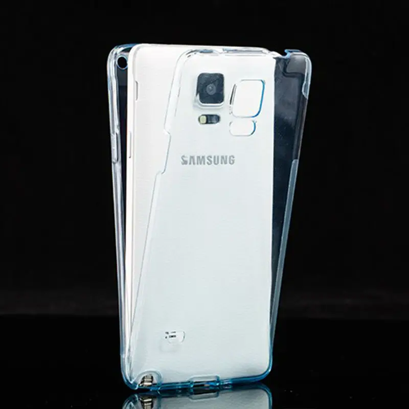 Сенсорный 360 полный защитный чехол для samsung Galaxy Note 8 ультра тонкий прозрачный TPU