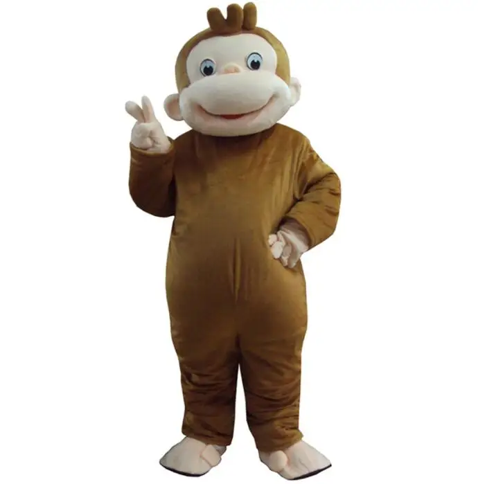 

George Monkey Mascot Costumes Cartoon Character Fancy Dress Masks Party Anime Cosplay Costume for Halloween Event Prop