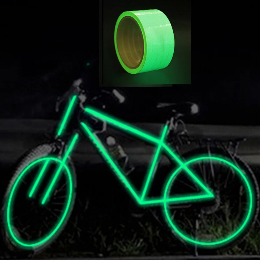 2 x Bike Biking Bicycle Triathalon Wheel Lightening Style Green LED Reflector