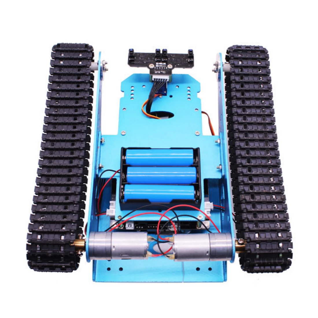 Track Robot Kit Programmable Smart Tank Mobile Platform Chassis Robot Kit Electronic Project Learning for Arduino UNO R3