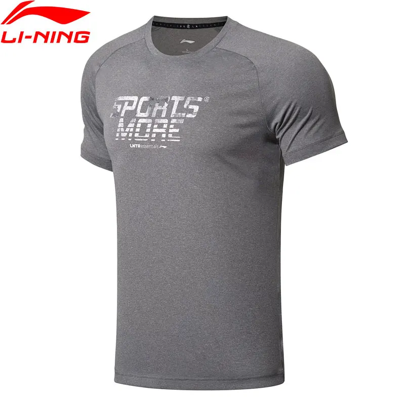 

Li-Ning Men's Training T-Shirts Breathable 100% Polyester Regular Fit Comfort LiNing Sports Tops Tees T-shirts AHSN301 CJAS18