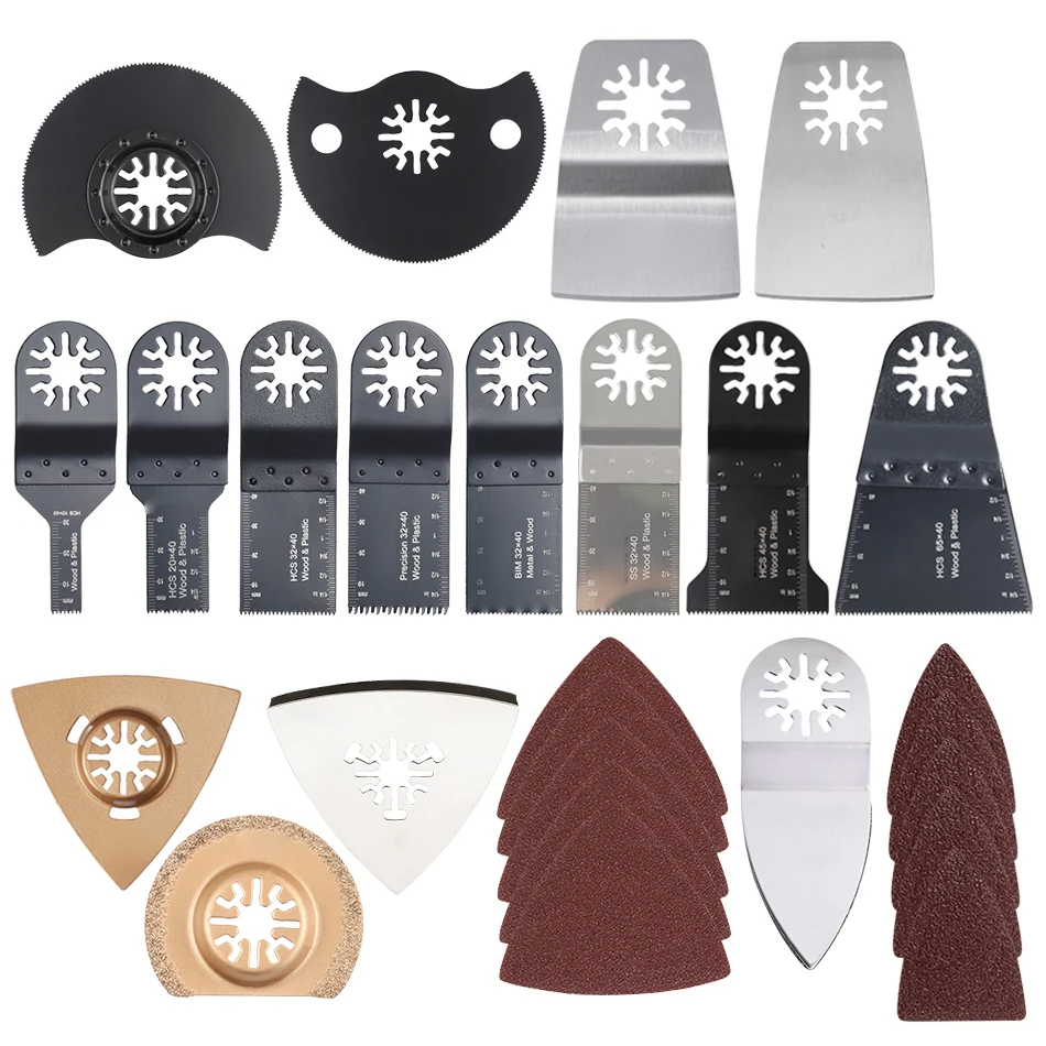 

66PCS/Set Oscillating Tool For Renovator Power Tools For Fein Multimaster Suitable For Cutting Wood Metal Laminate Plastic