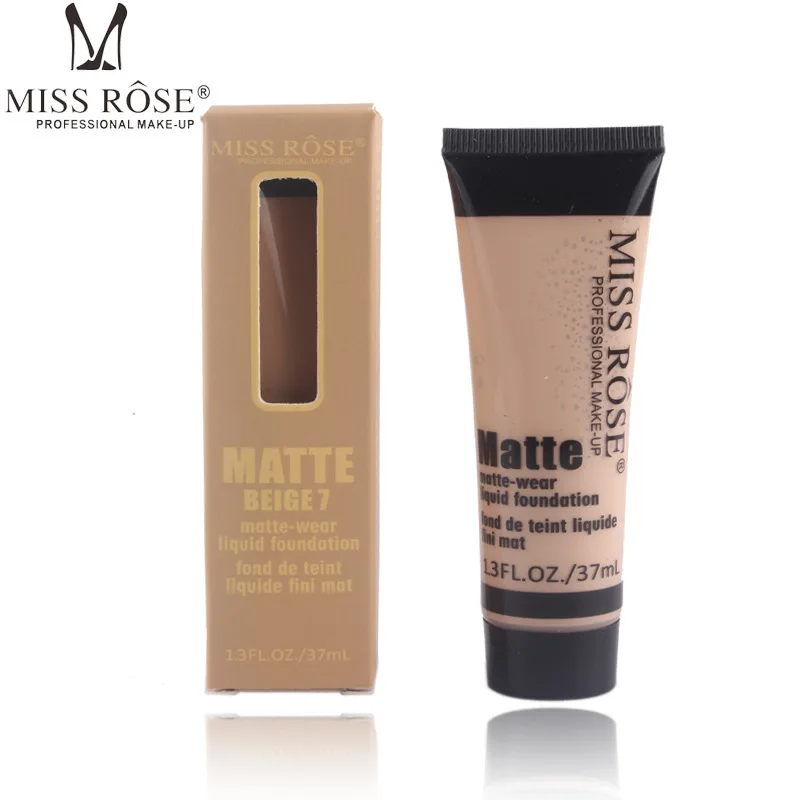 

MISS ROSE Matte Concealer Repair Nourish Cover Face Makeup Liquid Concealer Foundation Professional Base Makeup 37ML TSLM1