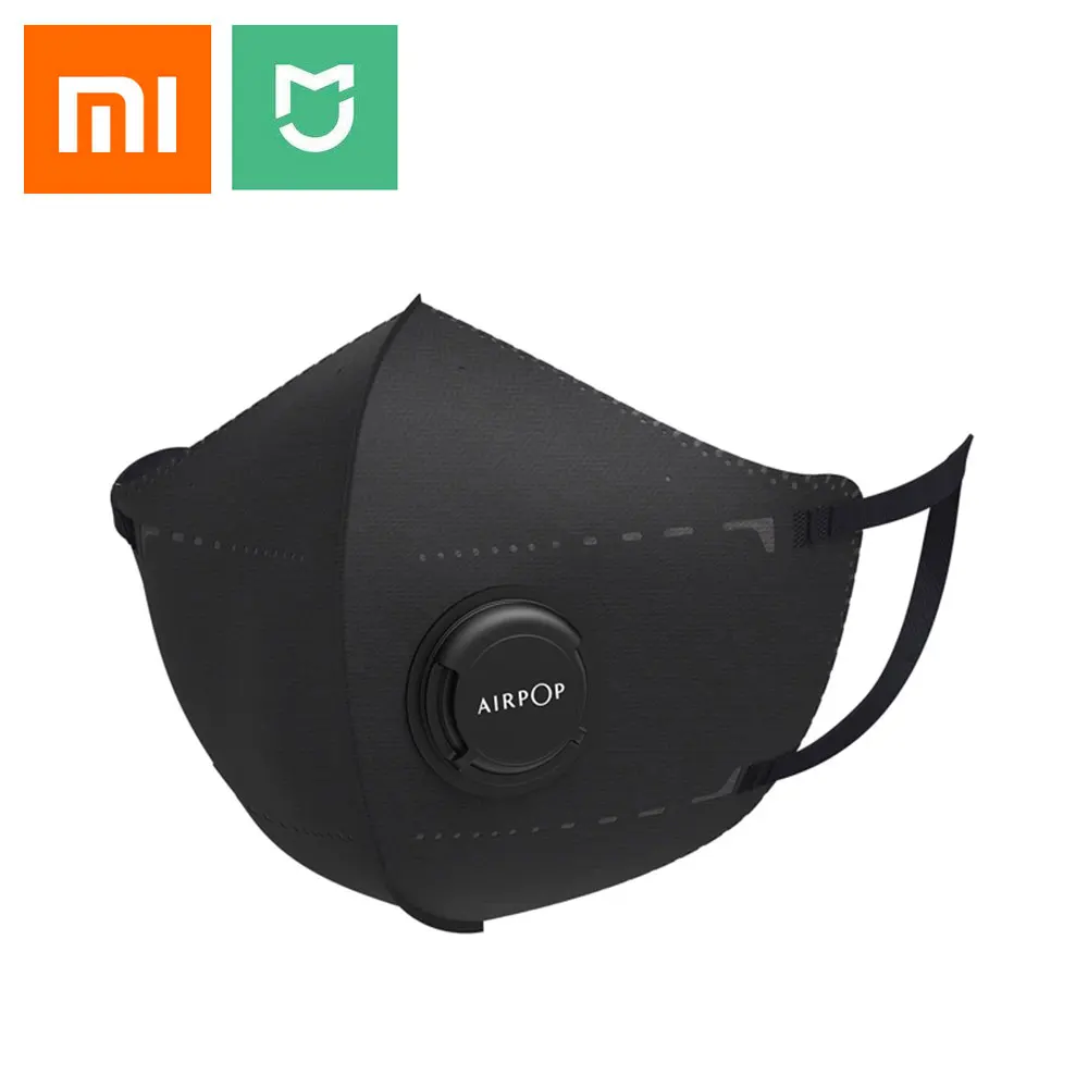 2 шт/комплект маска Mijia Airpop Портативный одежда PM2.5 анти-маска от дыма Регулируемый