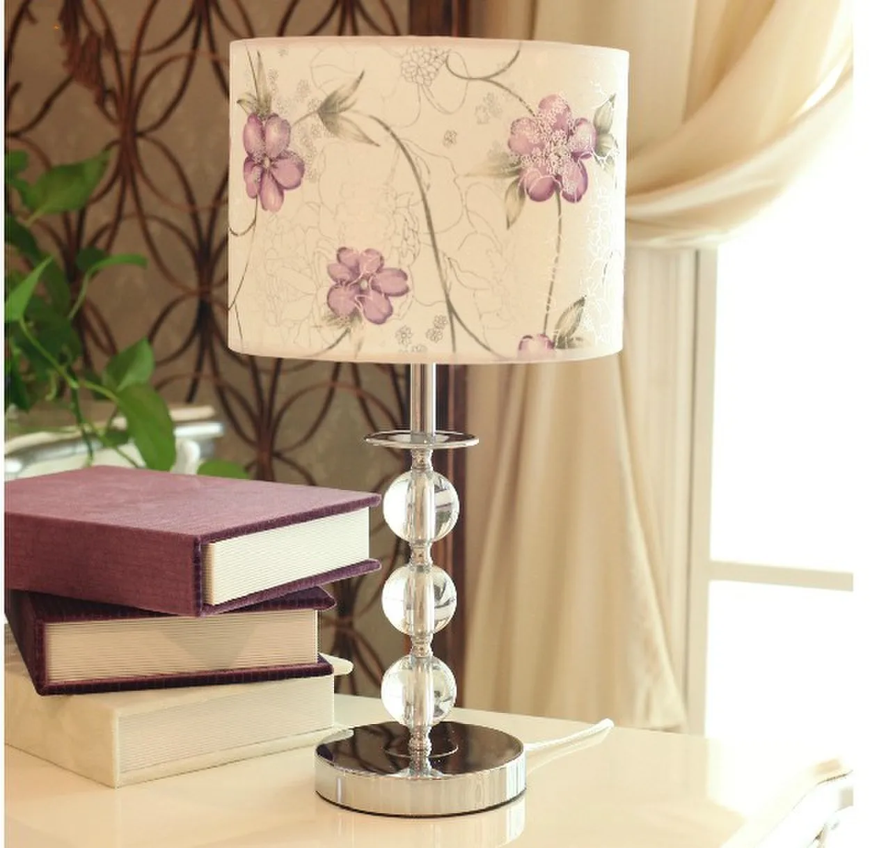 Online kopen wholesale paars crystal tafellamp uit china paars ...