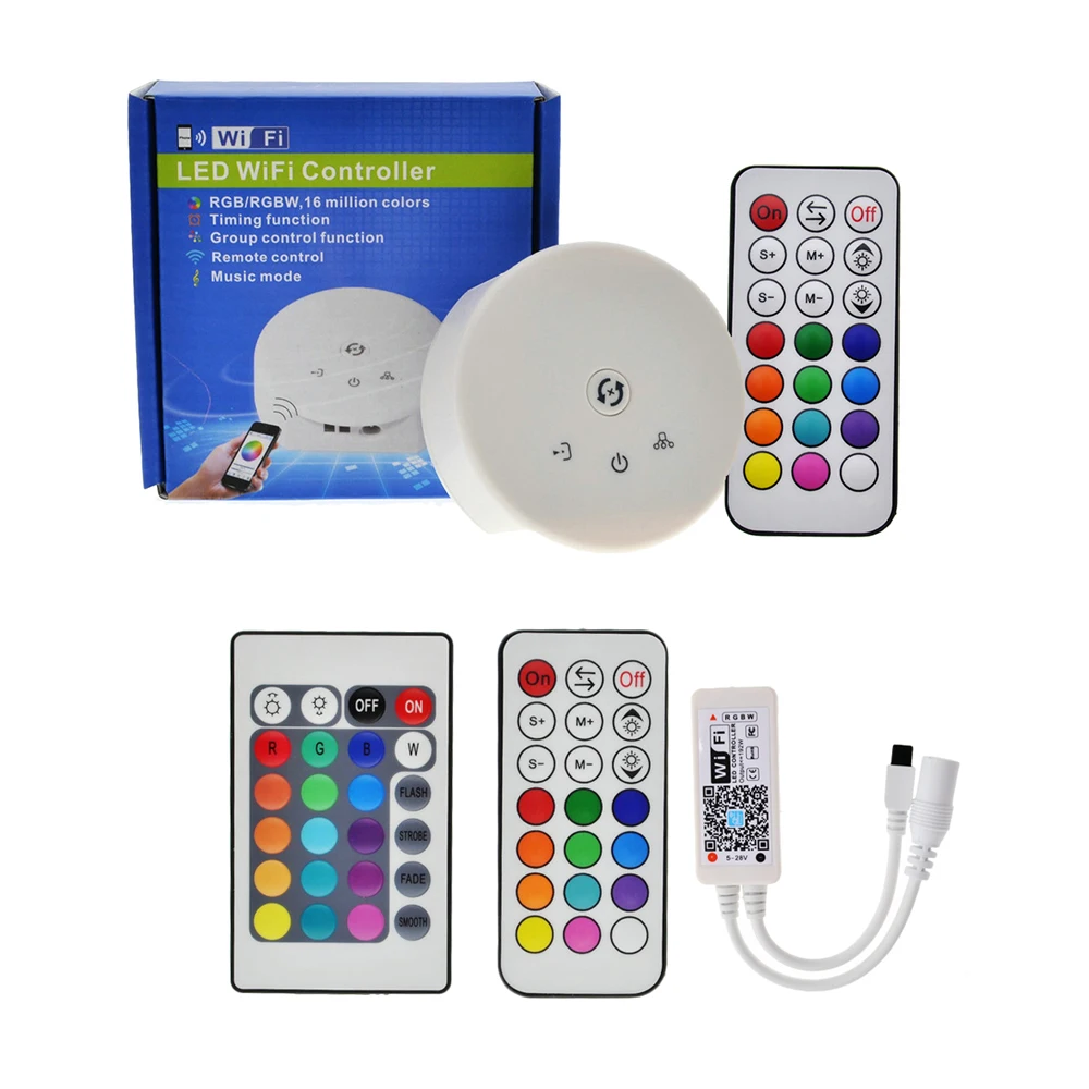 

Mini LED WIFI Smart RGB Controller For RGB LED Strip Light DC 12V Phone App Control Dimmer Dimmable