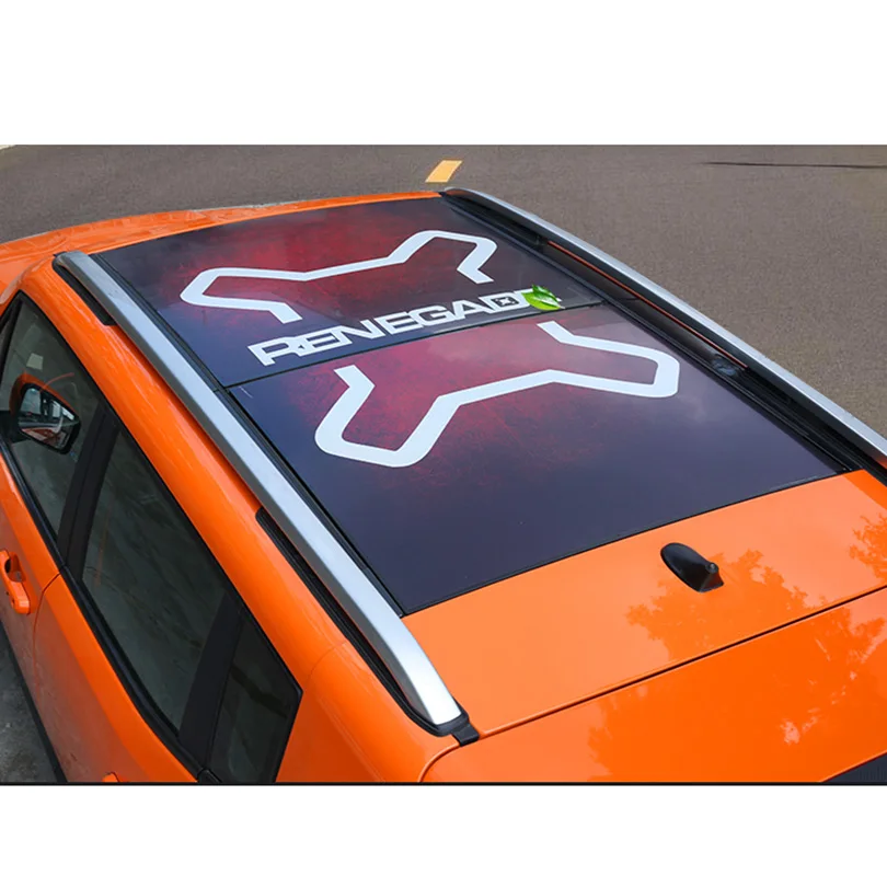 Большой мансардное окно люк защитная упаковка винила Графика наклейки Стикеры для Jeep Renegade