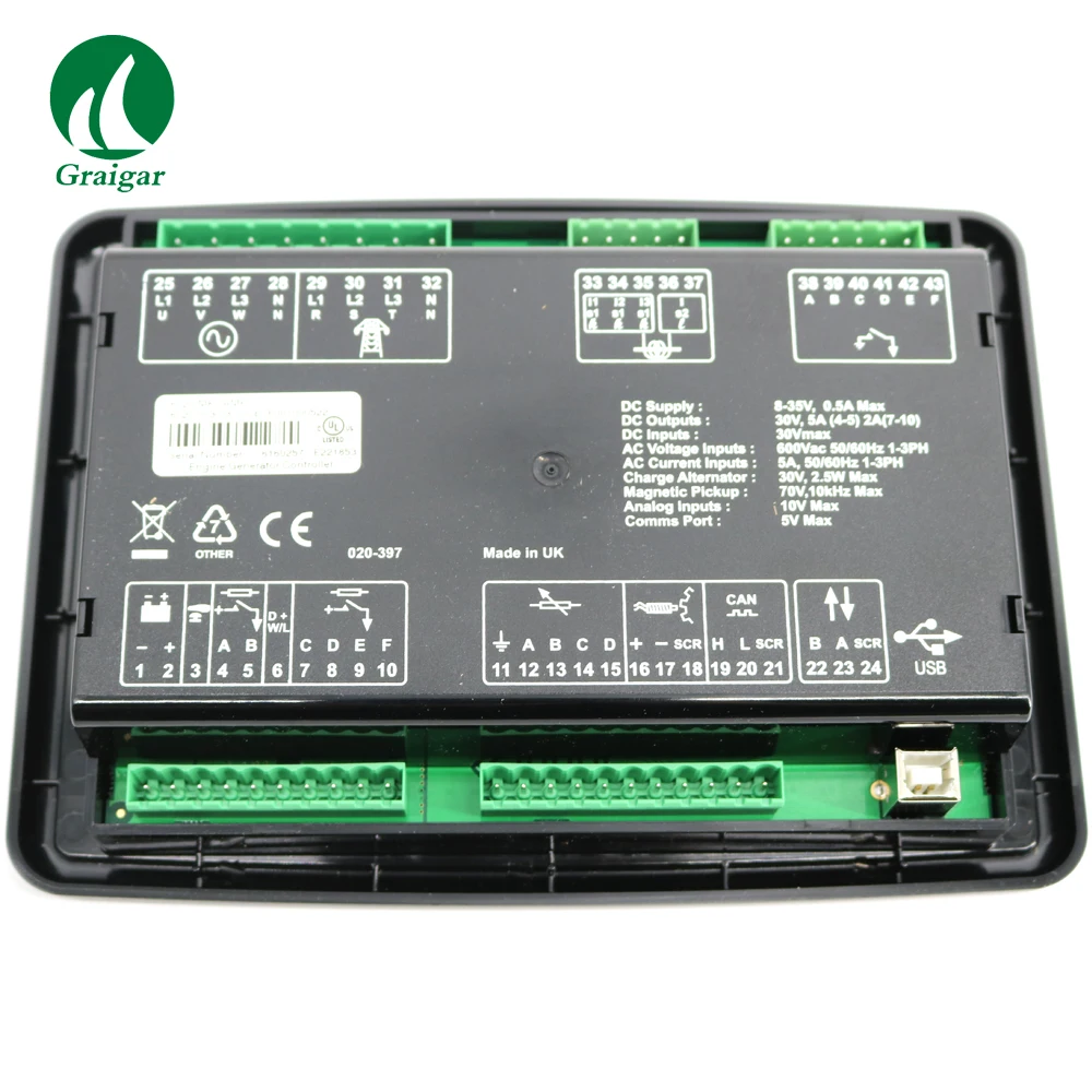 Новый оригинальный Deep Sea DSE6020MKII Генератор контроллер из Великобритании