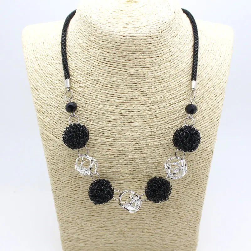 Collier Femme Statement Bohemian Resin Beads Collares Necklaces & Pendants Gold Choker Colar for women jewelry Accessories