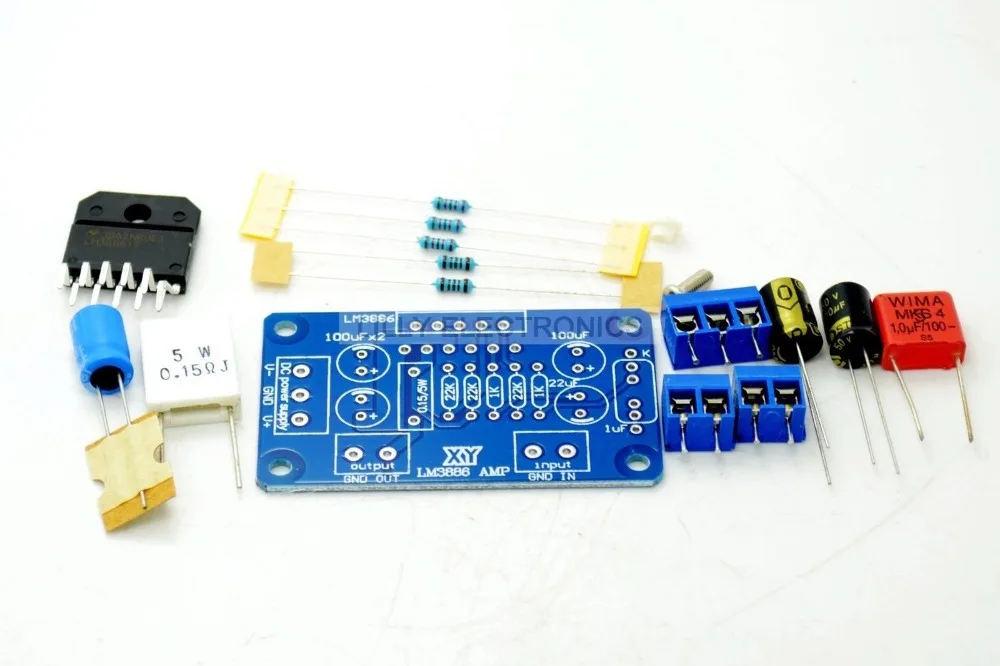 Усилитель усилителя LM3886TF LM3886 Amp NE5532 DIY KIT компоненты 1 канал 60 вт | Лампы и освещение