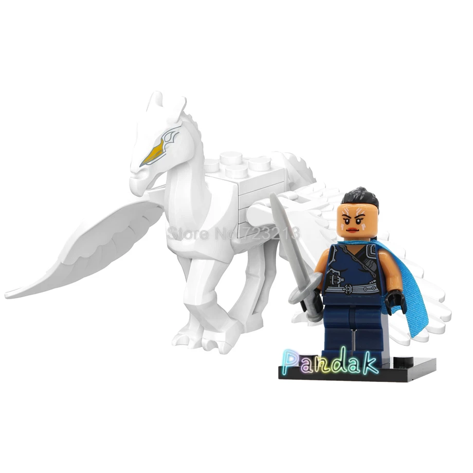 

Super Hero Flying Battle Horse Valkyrie The Avengers Endgame Figure Set Marvel Brunnhilde Thor Building Blocks Bricks Toys
